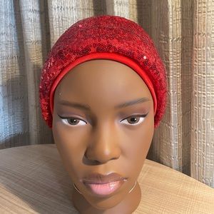 “Bisi” Sequin Layered Turban
